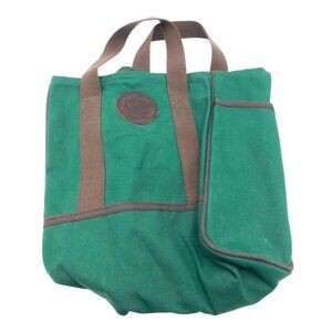 Duluth Pack Green Canvas Tote Bag Made in USA Minnesota